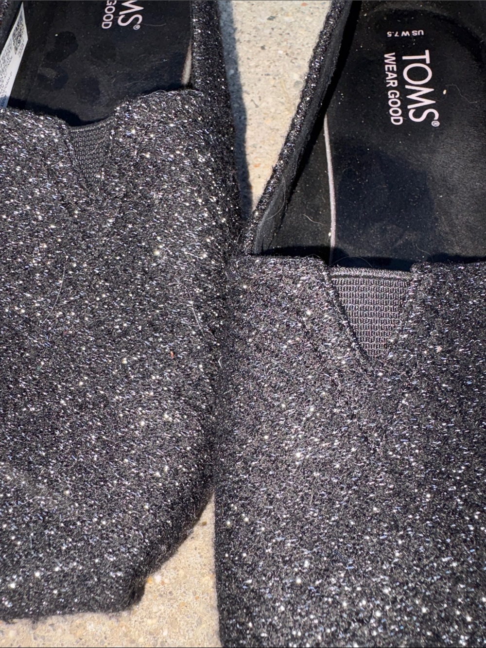 TOMS Classic Black Slip-On Sneaker - BOBS from Sketchers Light Pink Lace Sneaker - Picture 6 of 14